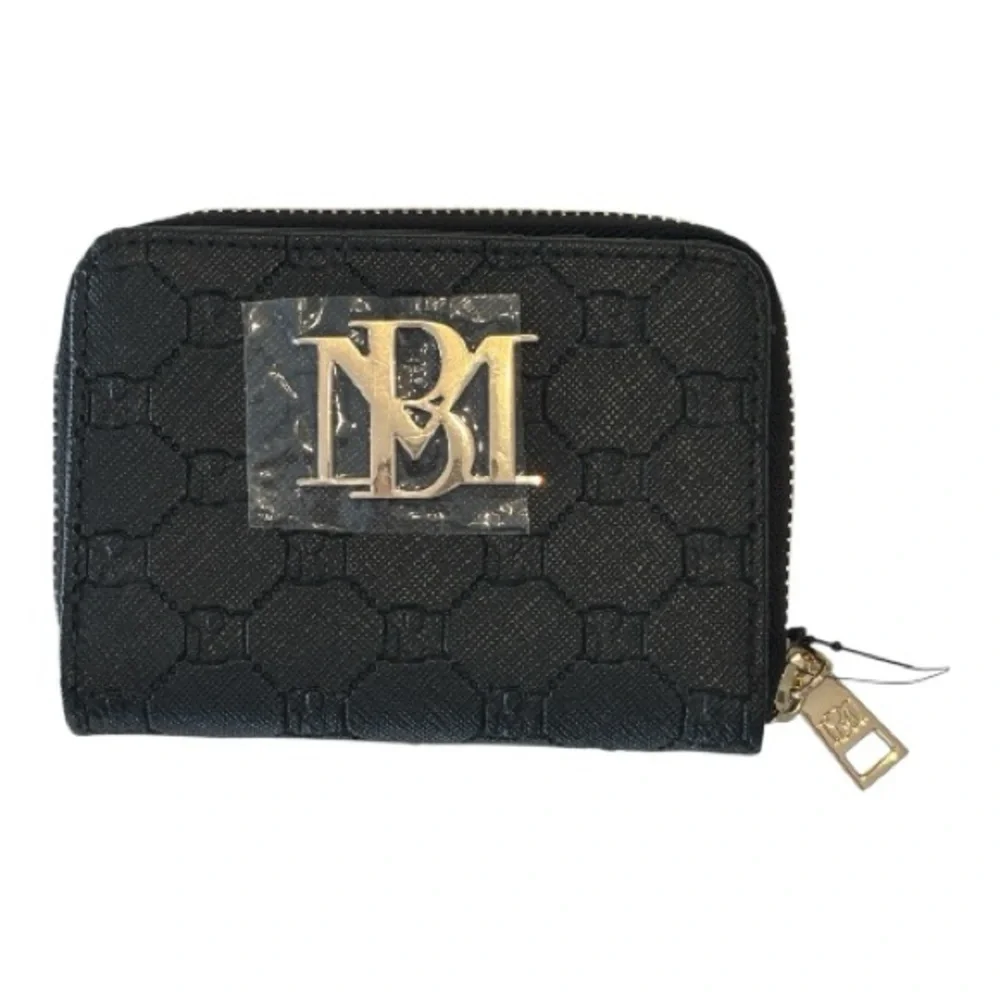 Badgley Mischka Black Vegan Leather Wallet